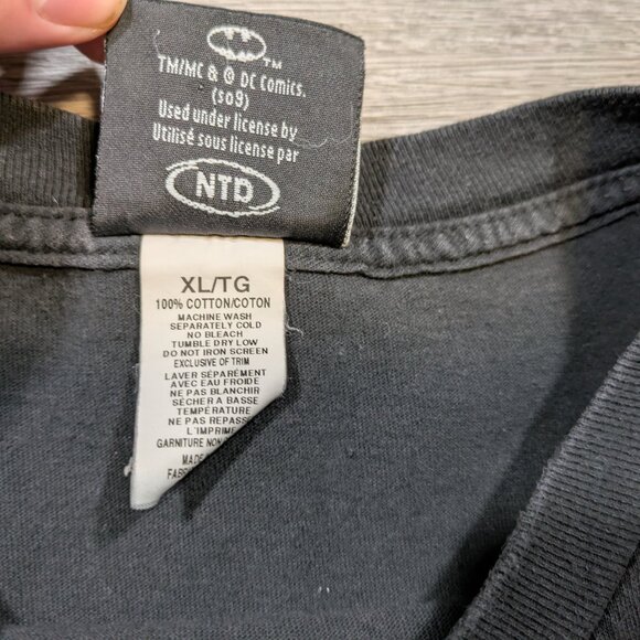 Vintage The Dark Knight Batman Mens XL Joker Serious Movie T Shirt Black Graphic - Picture 3 of 9